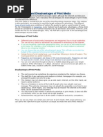 Download Advantages and Disadvantages of Print Media by Ann Shalini Arokiam SN119626880 doc pdf