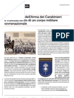 Scioglimento Dell'Arma Dei Carabinieri