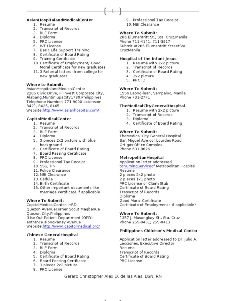 manila Manila Nursing