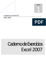 Caderno de Exercícios Excel 2007