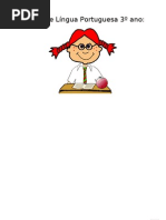 Fichas de Avaliação de Lingua Portuguesa 3ºano