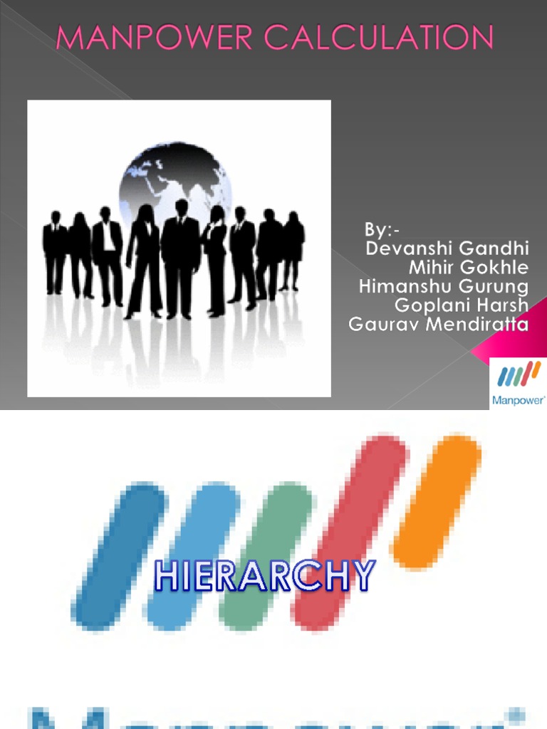 Manpower Calculation Human Resources Employment