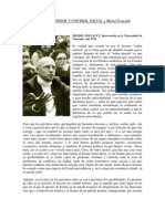 Nuevo Orden Interior y Control Social x Michel Foucault