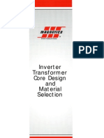 Tape Wound Core Inverter Transformer Design