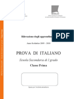 Italiano SNV0910 Classe I Sec Primo Grado