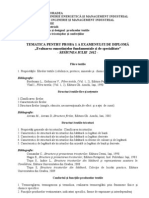 Tematica Licenta 2012 TDPT + TTC
