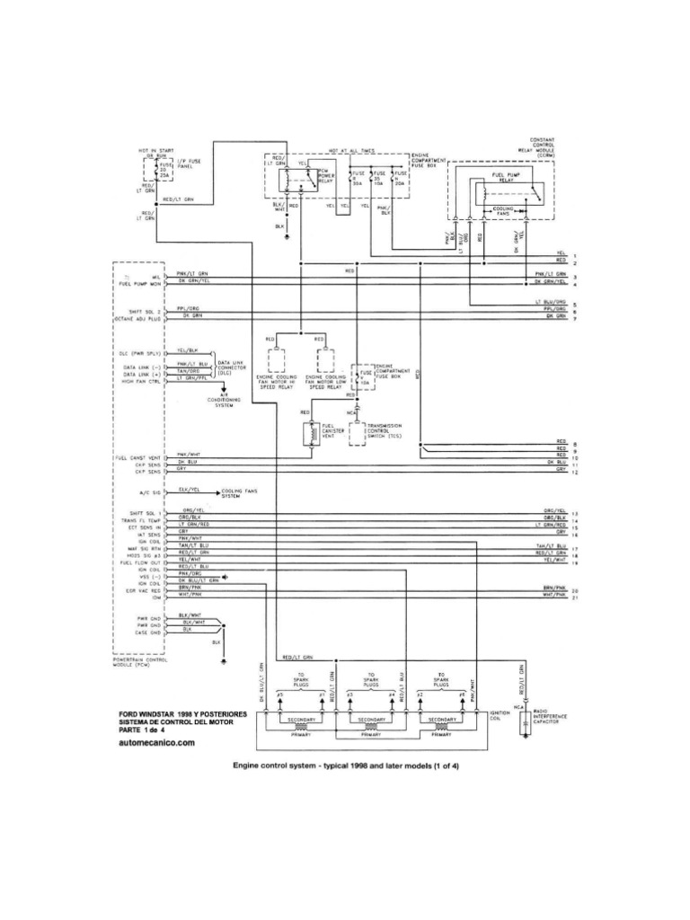 Códigos de Sensor y VCT en Windstar | PDF
