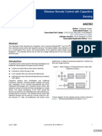 Wireless Remote Control With Capacitive Sensing