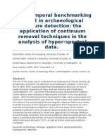 Multi-temporal benchmarking to aid in archaeological feature detection