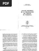 Josefina Rios y Gaston Carvallo Analisis Historico de La Organizacion Del Espacio i en Venezuela