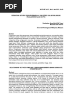 Perkaitan Antara Pengurusan Masa Dan Stres Dalam Kalangan Pelajar Siswazah Di Ipta