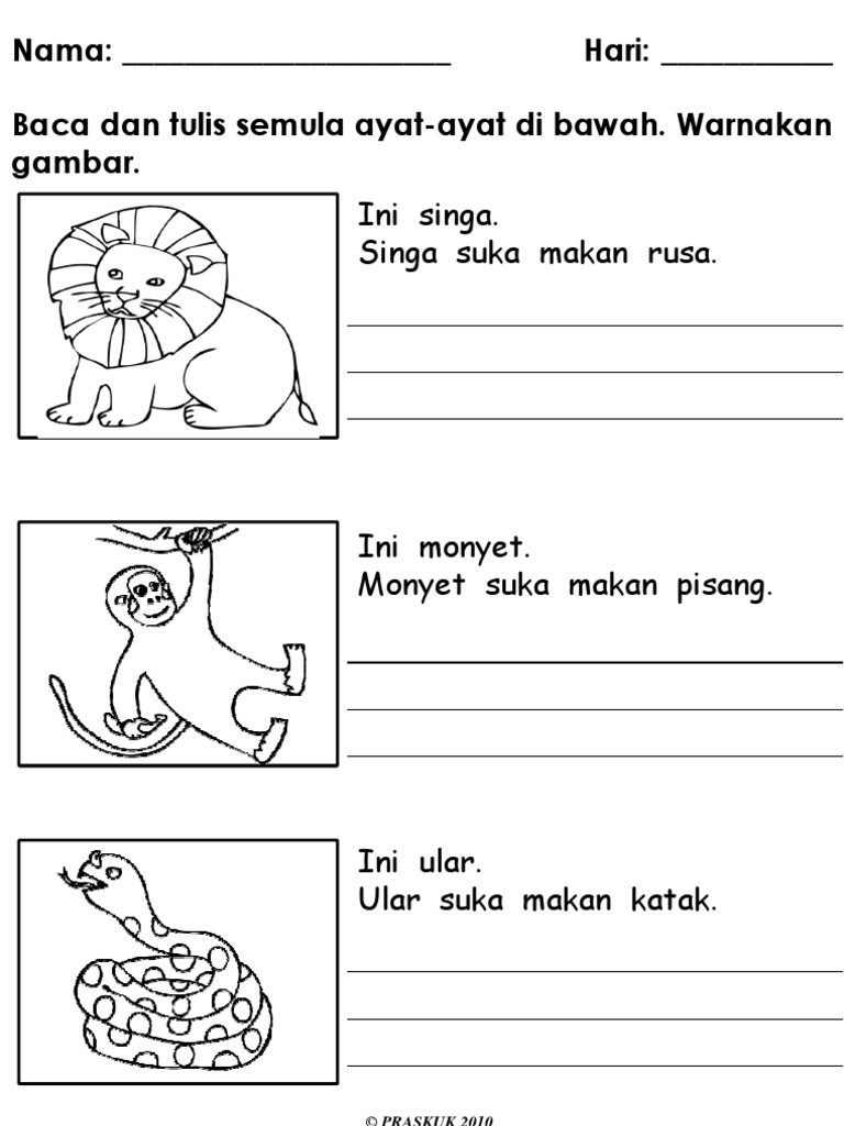 Latihan Menulis Ayat Pdf