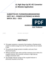 A Safety Enhanced High Step Up DCDC Converter For AC Photovoltaic Module Application