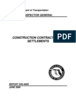 Construction Contract Claim Settlements