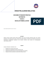 Dokumen Standard Prestasi Matematik LD Tahun 2