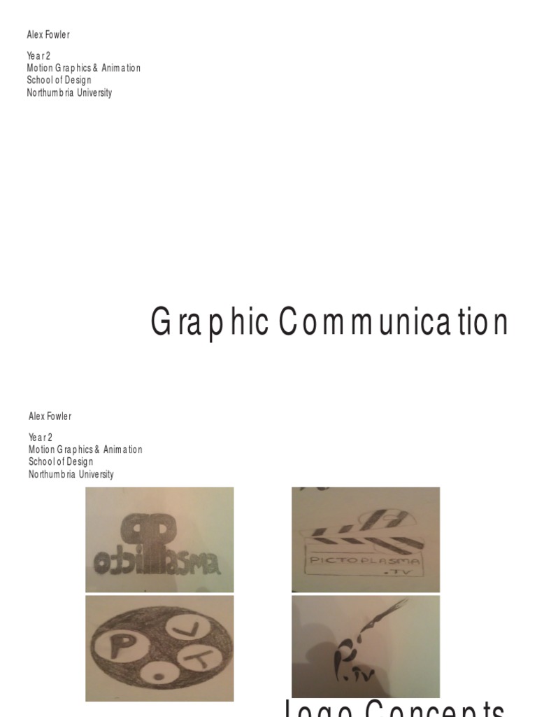 Graphic Communication: Year 2 Motion Graphics & Animation School of ...