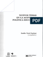 Nuevos Temas en La Agenda Política Educativa