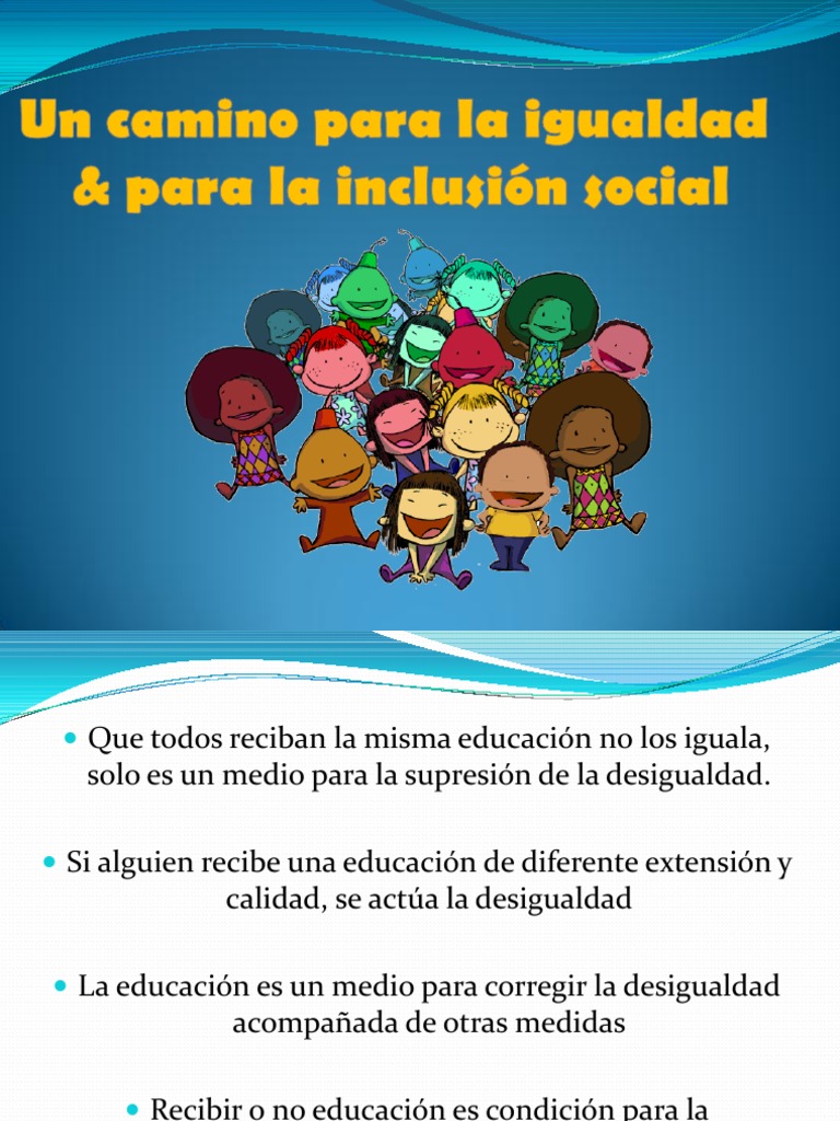 Un Camino para La Igualdad y La Inclusion Social | PDF