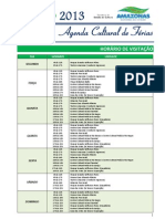 Agenda Cultural de Férias - Janeiro 2013