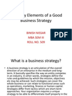 key elements of a business strategy