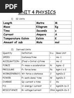 Unit 4 notes