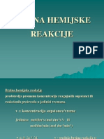 Brzina Hemijske Reakcije 2009-10