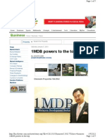 1MDB Powers To The Top: Business