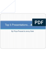 Top 5 Presentations - Priya and Jonny1