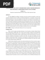 CHALLENGES OF UPSCALING WATER PROVISION AMONG FARM HOUSEHOLDS IN
SELECTED RURAL COMMUNITIES OF ENUGU STATE, NIGERIA