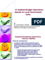Budget Manual For LGUs