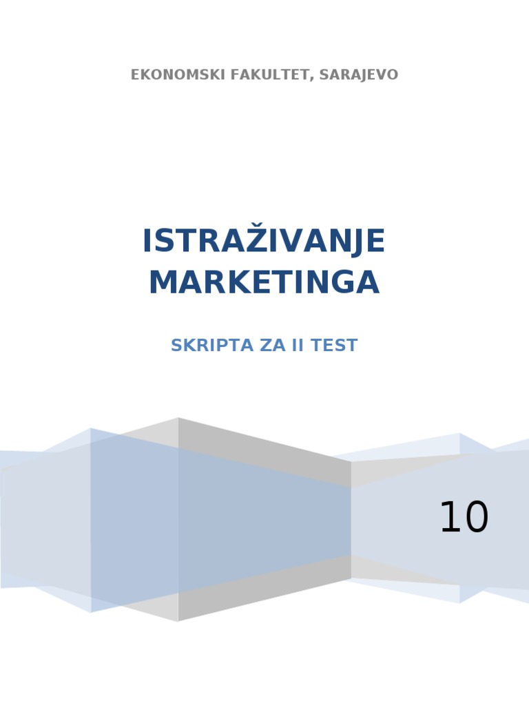 Skripta Za Test II - Im | PDF