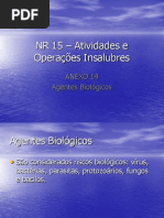 NR 15 Atividades e Operações Insalubres Biologicos