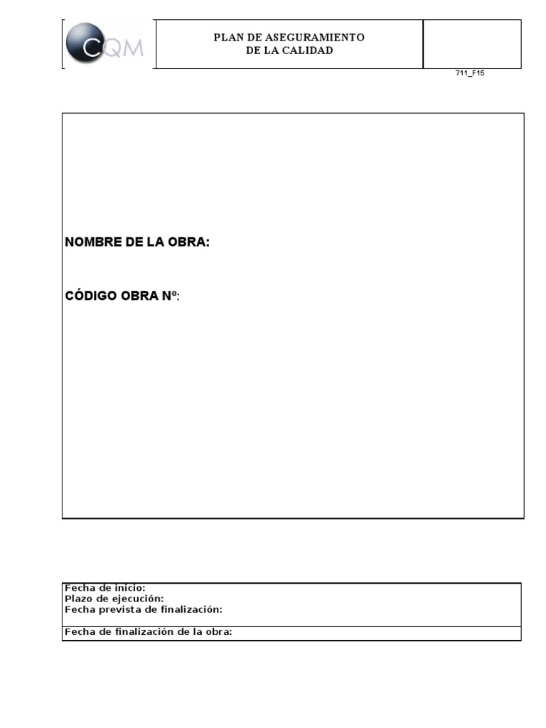 Plan de Aseguramiento de La Calidad | PDF | Calidad (comercial ...
