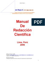 Manual de Redacción Científica de Marcelo Rojas