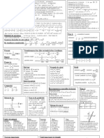 Formule Matematice Cls. v - VIII in Doua Pagini