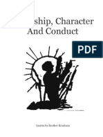 Courtship Character and Conduct