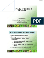 The Policyof Biofuel in Indonesia (Unggul Priyanto)