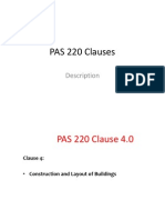 PAS 220 Building and Utilities Requirements