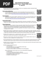 Integrated Science Open Disclosure 20112 2013