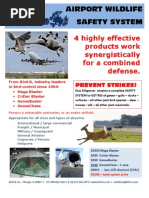 Download Airport Bird Control System by Bird-X by Bird-X SN11980917 doc pdf