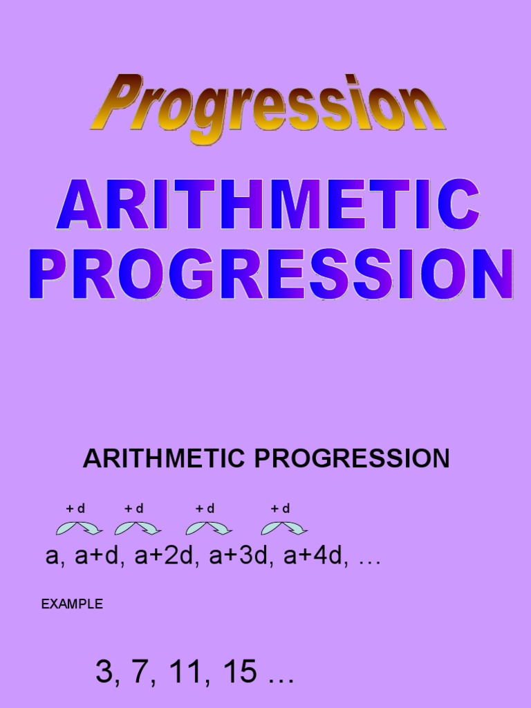Arithmetic Progression | PDF | Mathematical Concepts | Teaching Mathematics