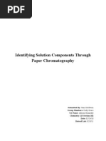 Download Paper Chromatography Lab Report by Sarvesh Jaiswal SN119811345 doc pdf