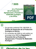 De Regulación Y Promoción de La Producción Agropecuaria Y Forestal No Maderable Ecológica Y Los Spgs
