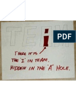 The "I" in Team