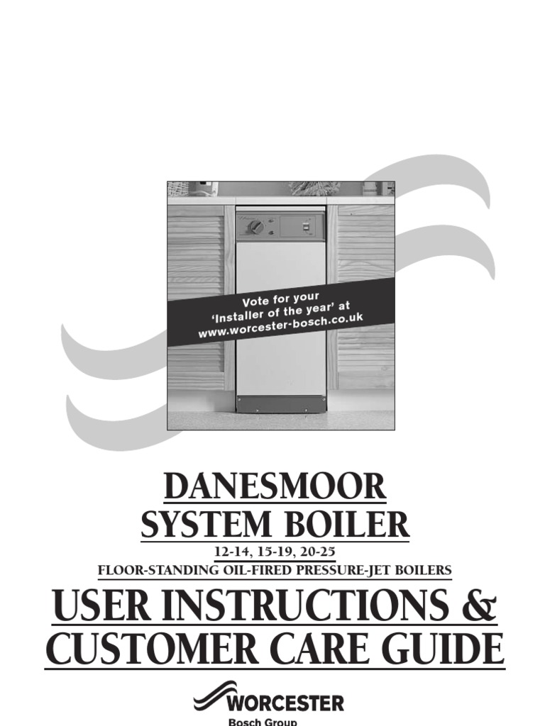 User Manual For Danesmoor System Discontinued Dec 07 | PDF | Thermostat |  Water Heating