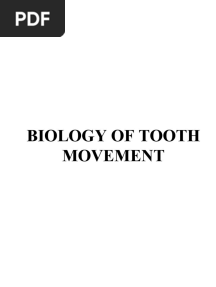 Biology of Tooth Movement