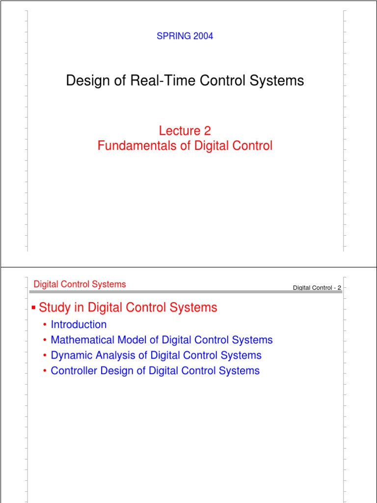 Design of Real-Time Control Systems | PDF | Control Theory ...