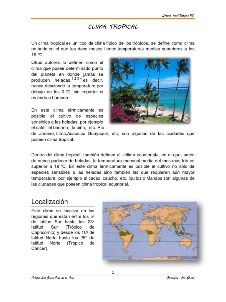 Los Diferentes Climas Del Mundo | PDF | Clima | Ciencias de la Tierra