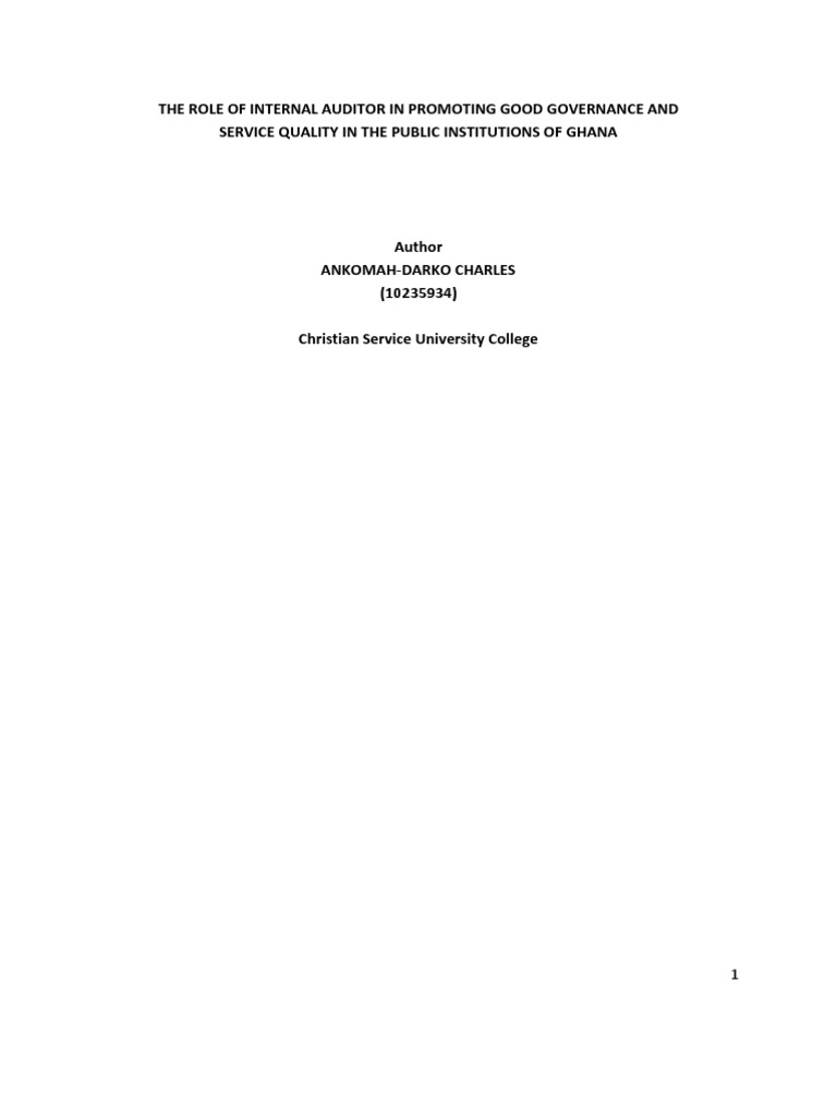 Auditing and Investigation Internal Audit Audit