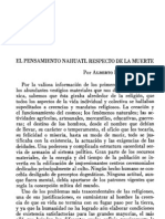 El Pensamiento Nahuatl Respecto de La Muerte